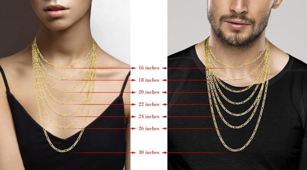 Solid 18K Gold Over Sterling Silver Italian 5mm Diamond-Cut Figaro Link Chain Necklace for Women Men, 925 Made in Italy - Image 6