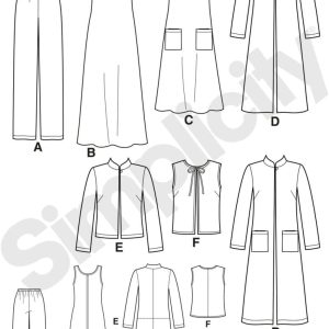 Simplicity 4789 Easy-to-Sew Plus Size Pants, Vest, Jacket and Jumper Sewing Pattern for Women by In K Design, Sizes AA (10 -18)