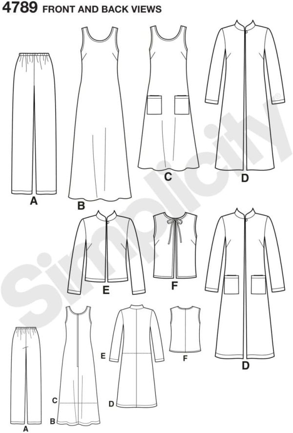 Simplicity 4789 Easy-to-Sew Plus Size Pants, Vest, Jacket and Jumper Sewing Pattern for Women by In K Design, Sizes AA (10 -18) - Image 2